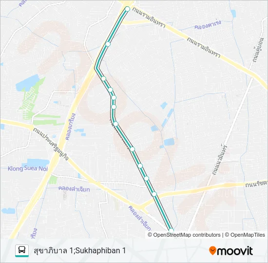 1070 Bus Line Map