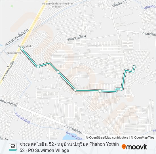 1083 bus Line Map