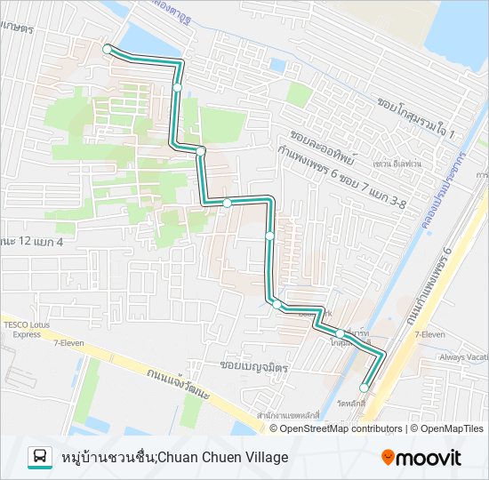 1086 รถบัส แผนที่สายรถ