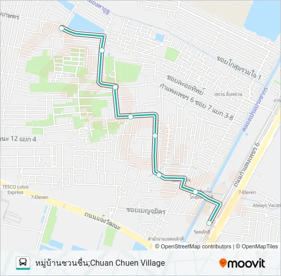 1086 Bus Line Map