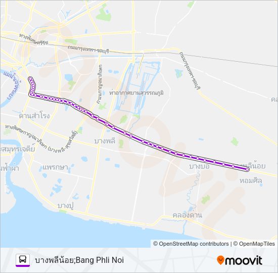 1087 รถบัส แผนที่สายรถ