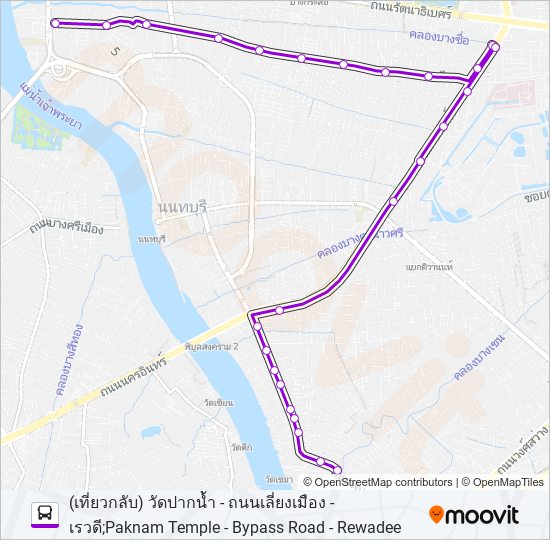 1102 bus Line Map