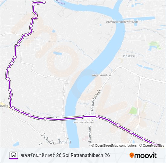 1135 รถบัส แผนที่สายรถ