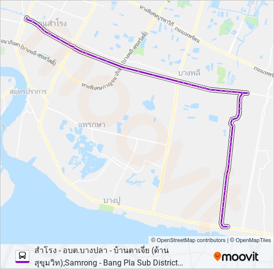 1142 bus Line Map