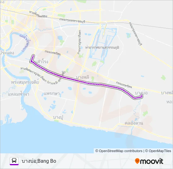 1145 Bus Line Map