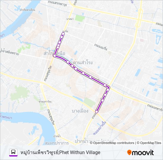 1145 รถบัส แผนที่สายรถ