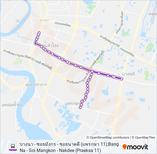 1145 รถบัส แผนที่สายรถ