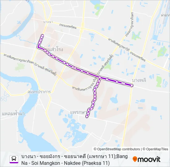 1145 Bus Line Map