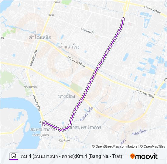 1196 รถบัส แผนที่สายรถ