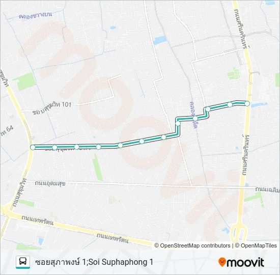 1215 Bus Line Map