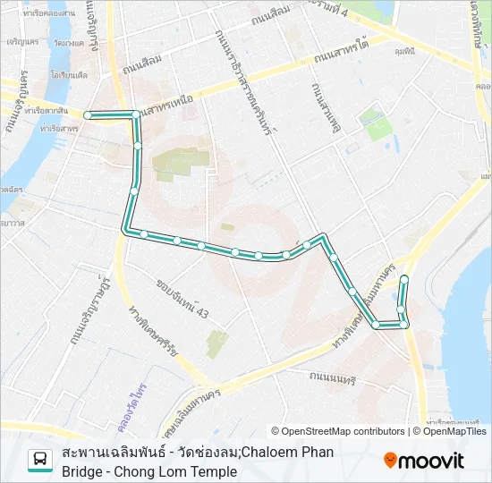 1256 Bus Line Map