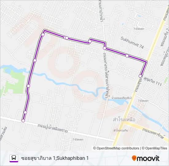 1281 Bus Line Map