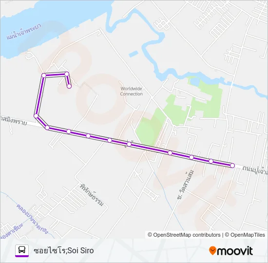 1282 Bus Line Map
