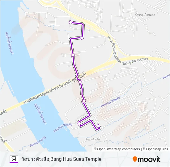 1284 Bus Line Map