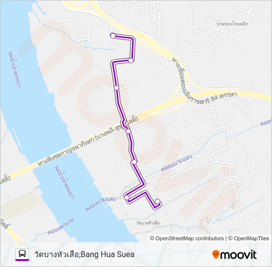 1284 Bus Line Map
