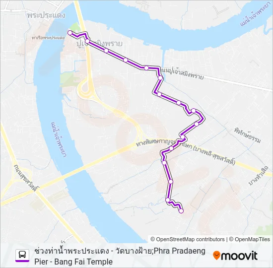 1286 Bus Line Map