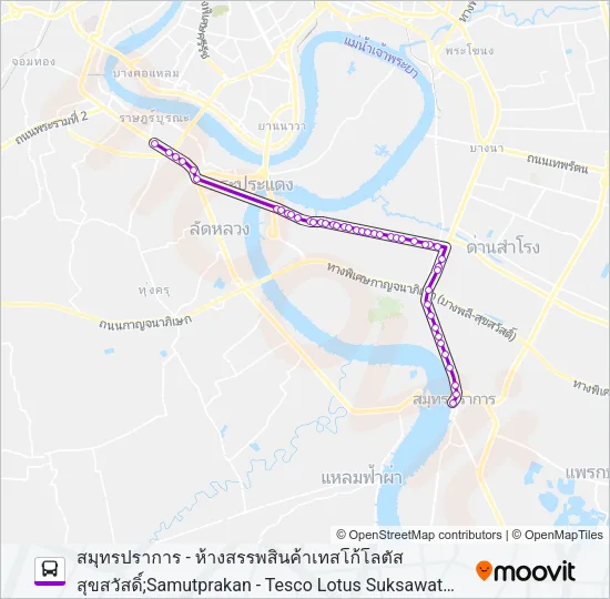 1286 Bus Line Map