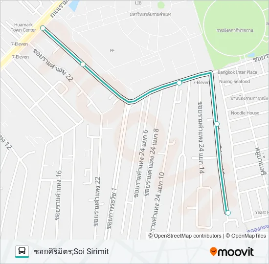 1316 Bus Line Map