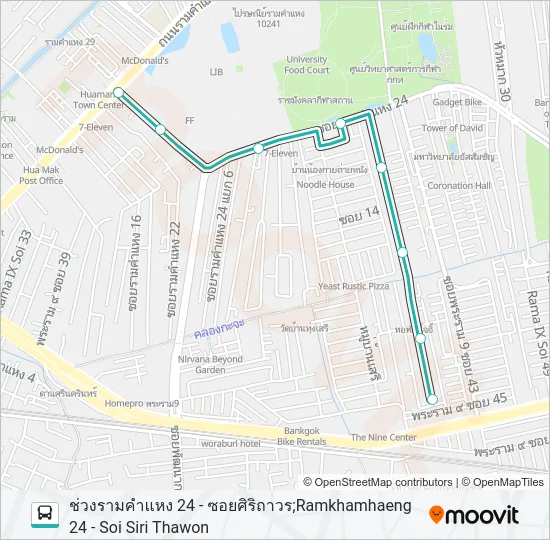 1316 Bus Line Map