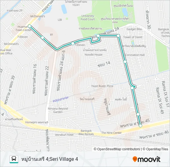 1316 Bus Line Map