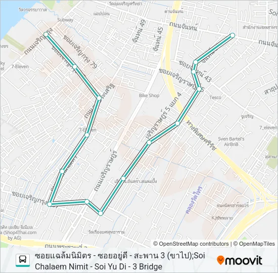 1319 Bus Line Map