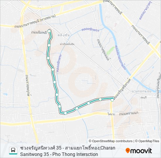 1419 bus Line Map