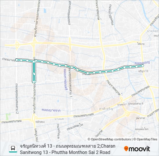 1438 รถบัส แผนที่สายรถ
