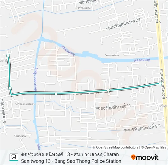 1438 Bus Line Map