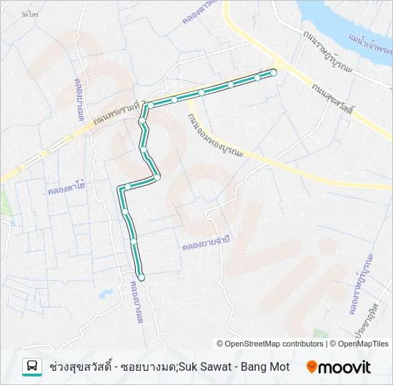 1445 Bus Line Map