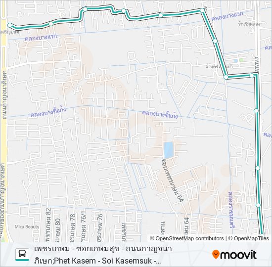 1452 bus Line Map