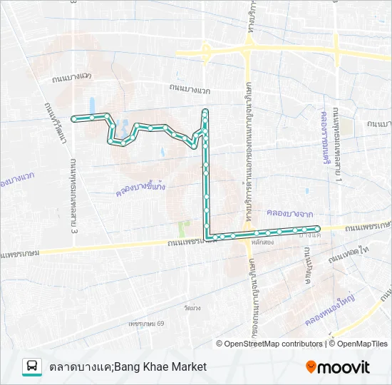 1454 Bus Line Map