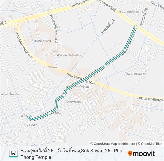 1518 bus Line Map