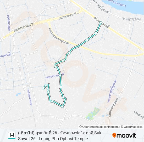 1518 รถบัส แผนที่สายรถ