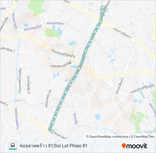 1526 รถบัส แผนที่สายรถ