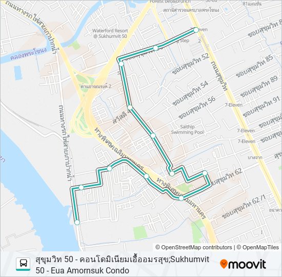 1528 bus Line Map