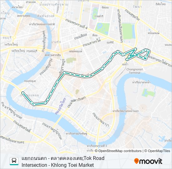 1539 bus Line Map