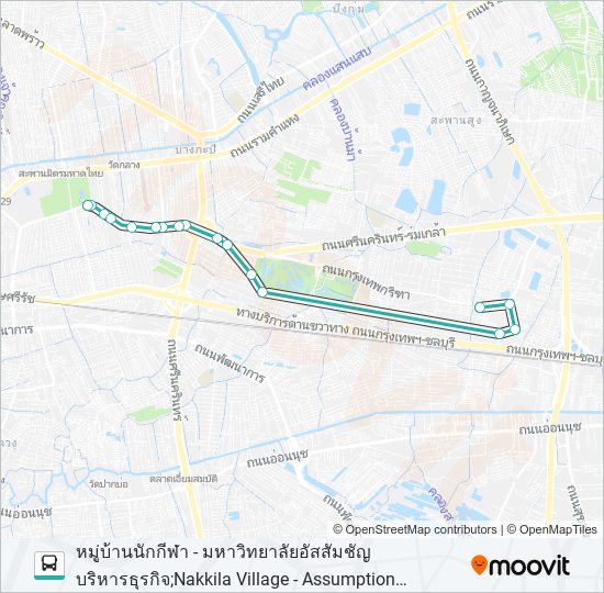 1541 bus Line Map