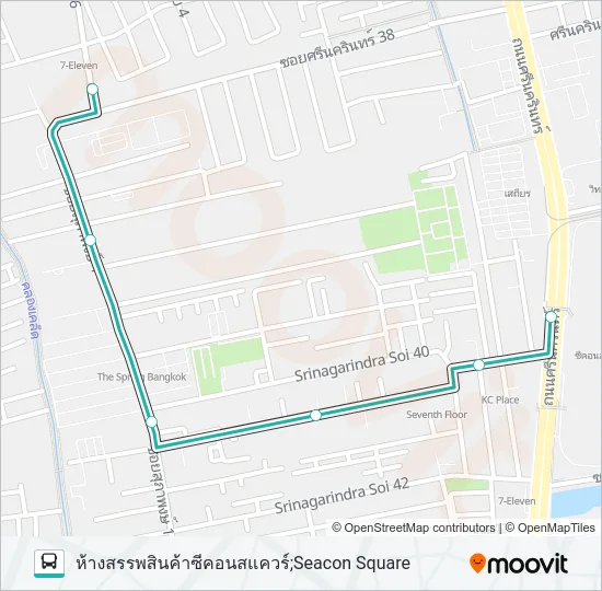 1543 Bus Line Map