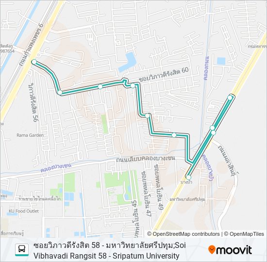 1544 bus Line Map