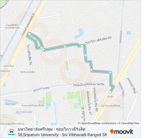 1544 Bus Line Map