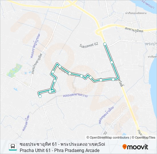 1550 รถบัส แผนที่สายรถ