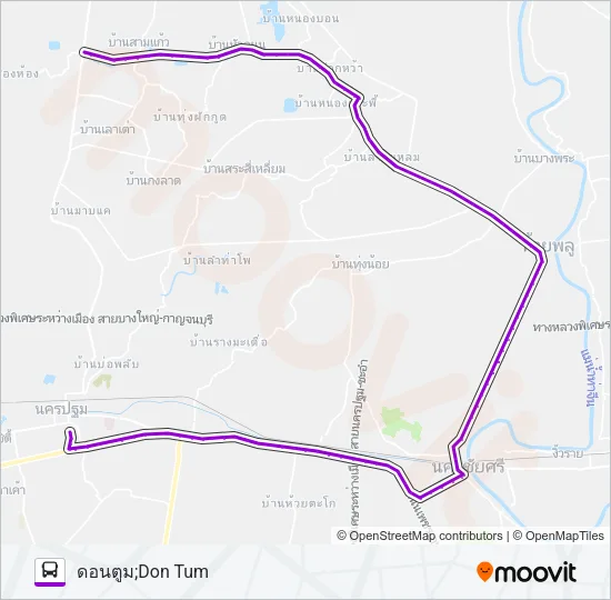 1701 Bus Line Map