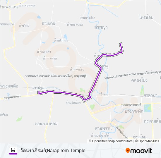 1701 bus Line Map