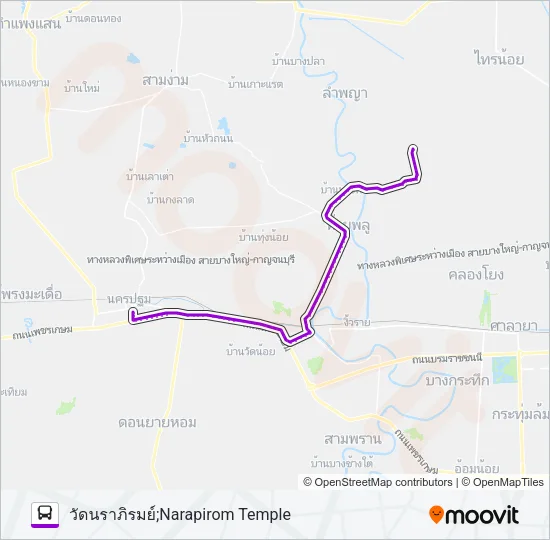 1701 Bus Line Map