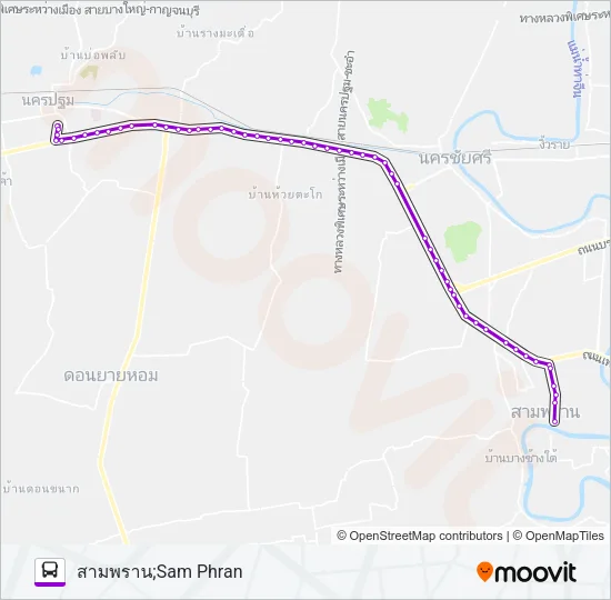 1703 Bus Line Map