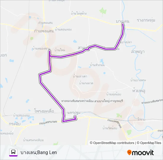 1704 Bus Line Map