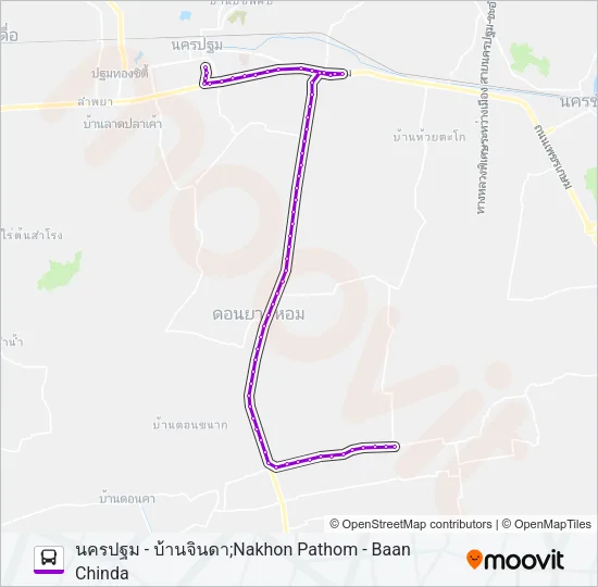 1705 Bus Line Map