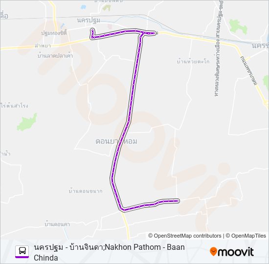 1705 bus Line Map