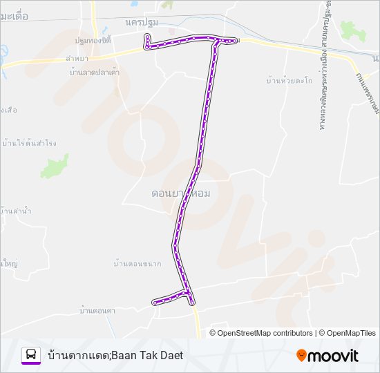 1705 bus Line Map