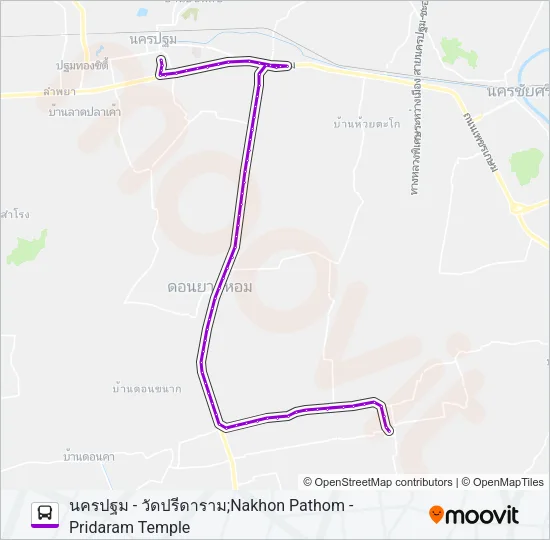 1705 Bus Line Map